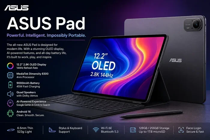 Asus Pad Leak What The 144hz Oled Tablet Specs Reveal